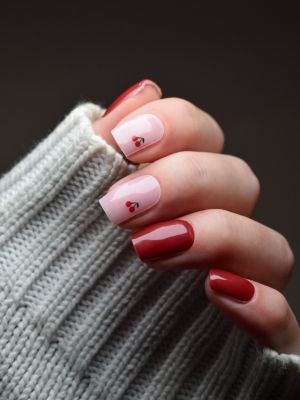 UV Gel Wraps Love Cherries – Rosé- und Kirschrottöne mit verspieltem Kirschmotiv