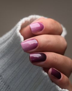 UV Gel Wraps Brombeertraum – beerenfarbige Nailwraps mit Glanz