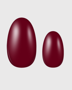 Selbstklebende Nagelfolie, einfarbiges Design, schöner Rot-Ton