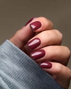 UV Gel Wraps Laubkönig– rote Nailwraps mit Glanz